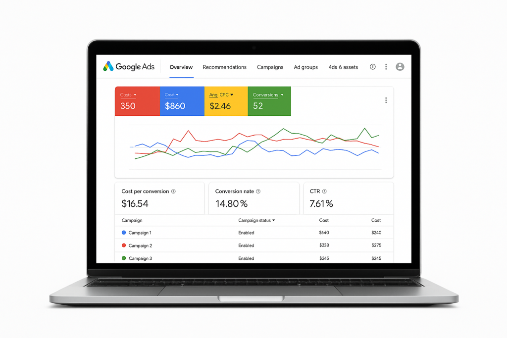 Campagnes google ads statitstiques campagne google ads